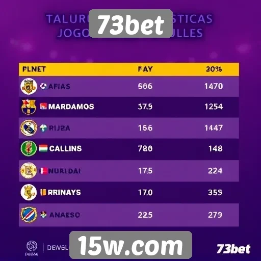 Estatísticas de jogos mais populares no 73bet